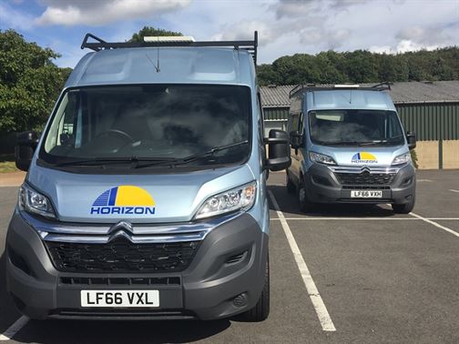 New van fleet arrive at Horizon headquarters